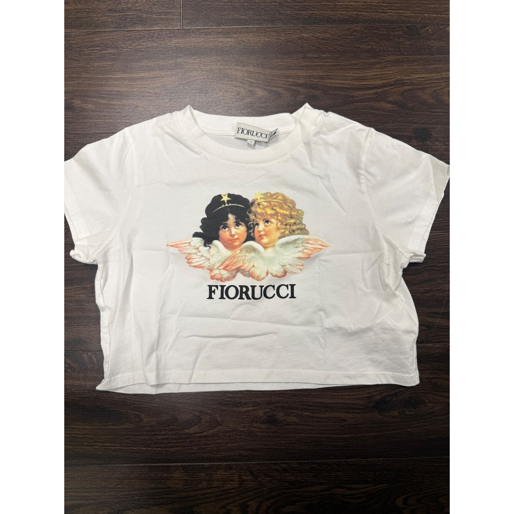 Fiorucci Iconic Vintage Angels Crop T-Shirt (Medium)